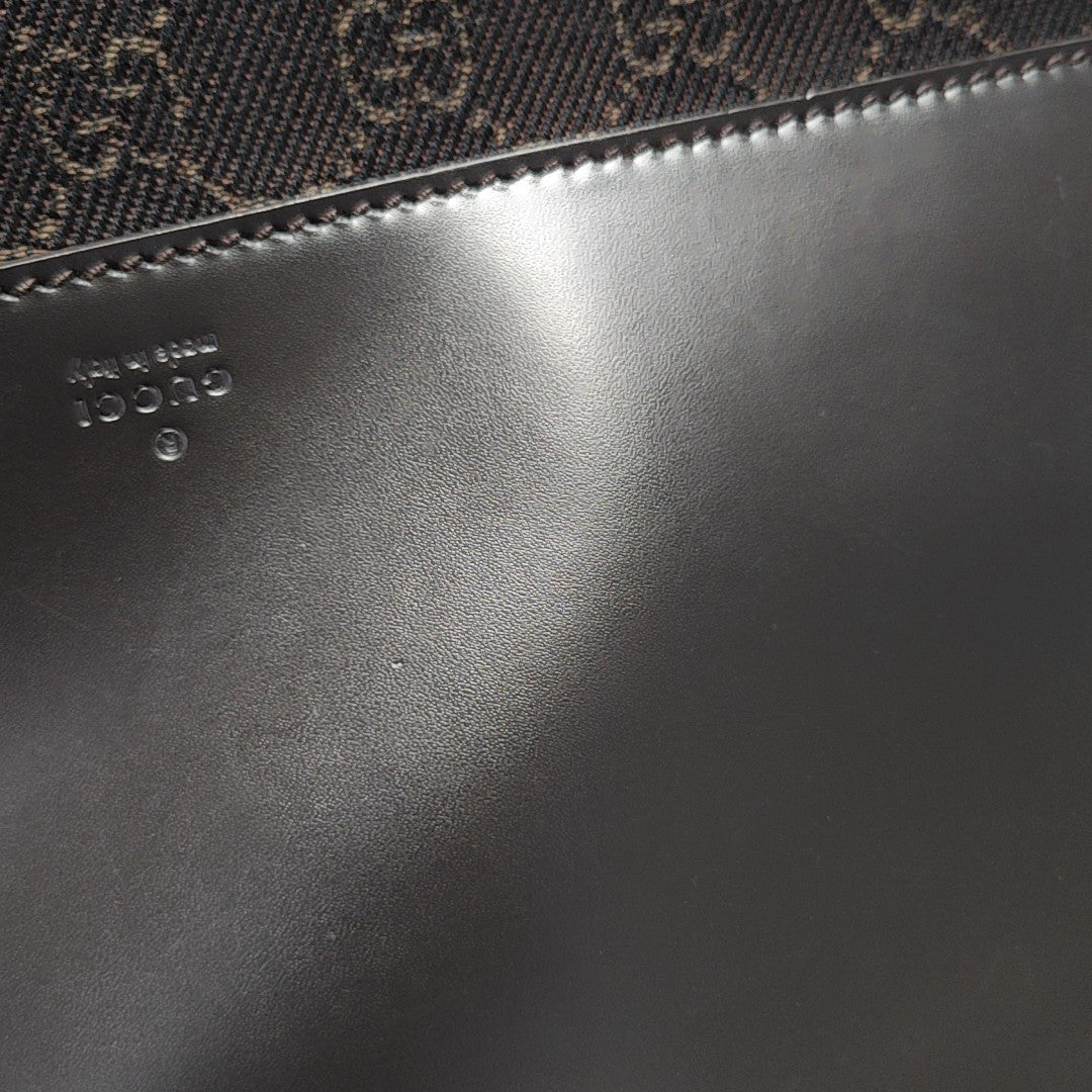 Monogram Canvas Tote Bag Brown