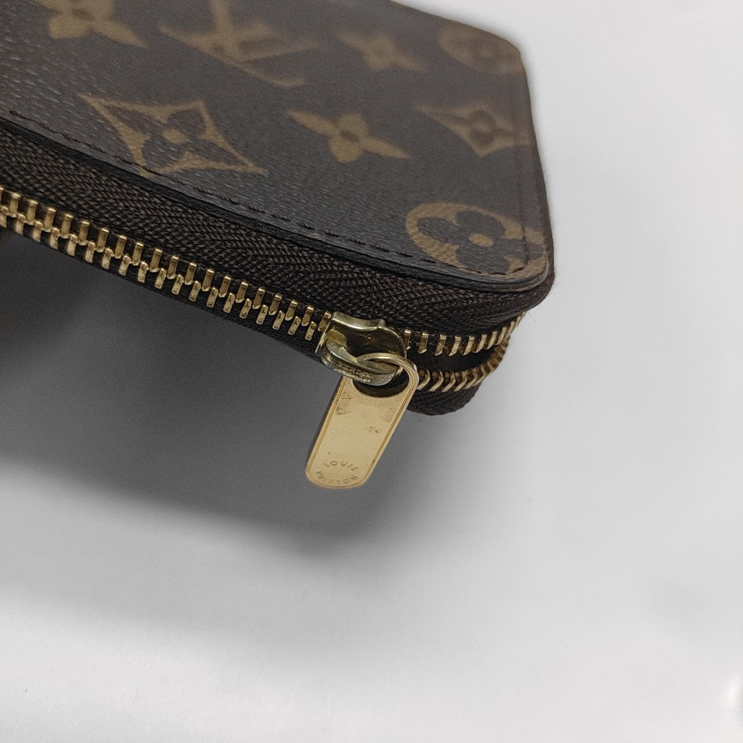 ZIPPY Monogram Coated Canvas Brown Card Holder