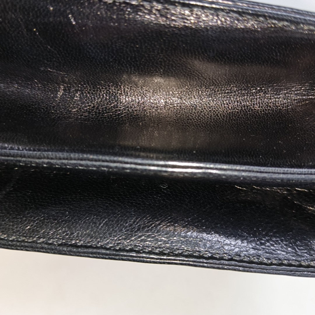 Leather Shoulder Bag Black
