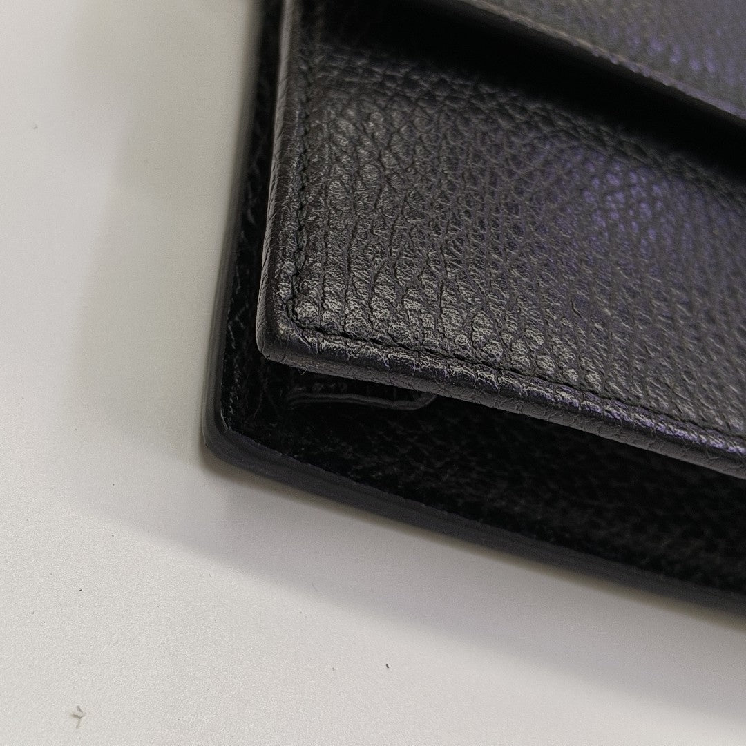 Interlocking G Small Calfskin Black