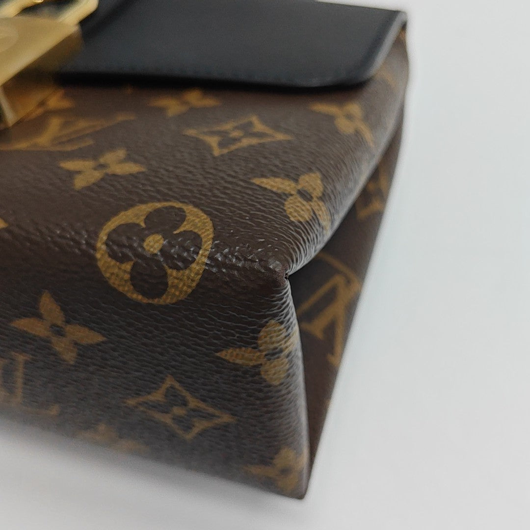 LOCKY BB Monogram Coated Canvas Brown