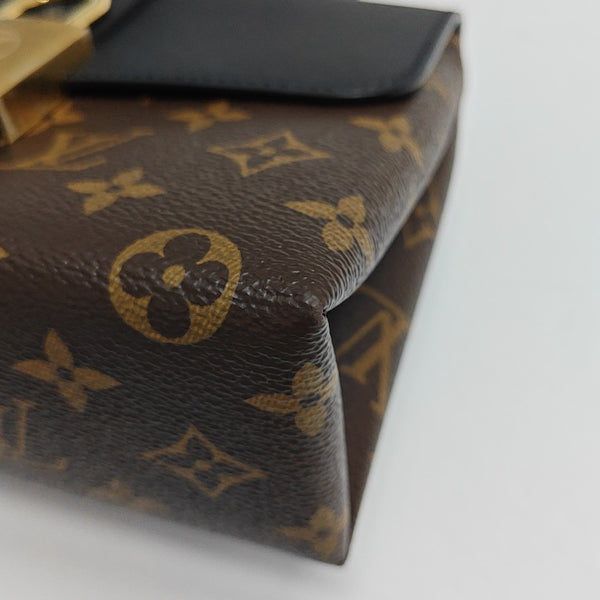 LOCKY BB Monogram Coated Canvas Brown