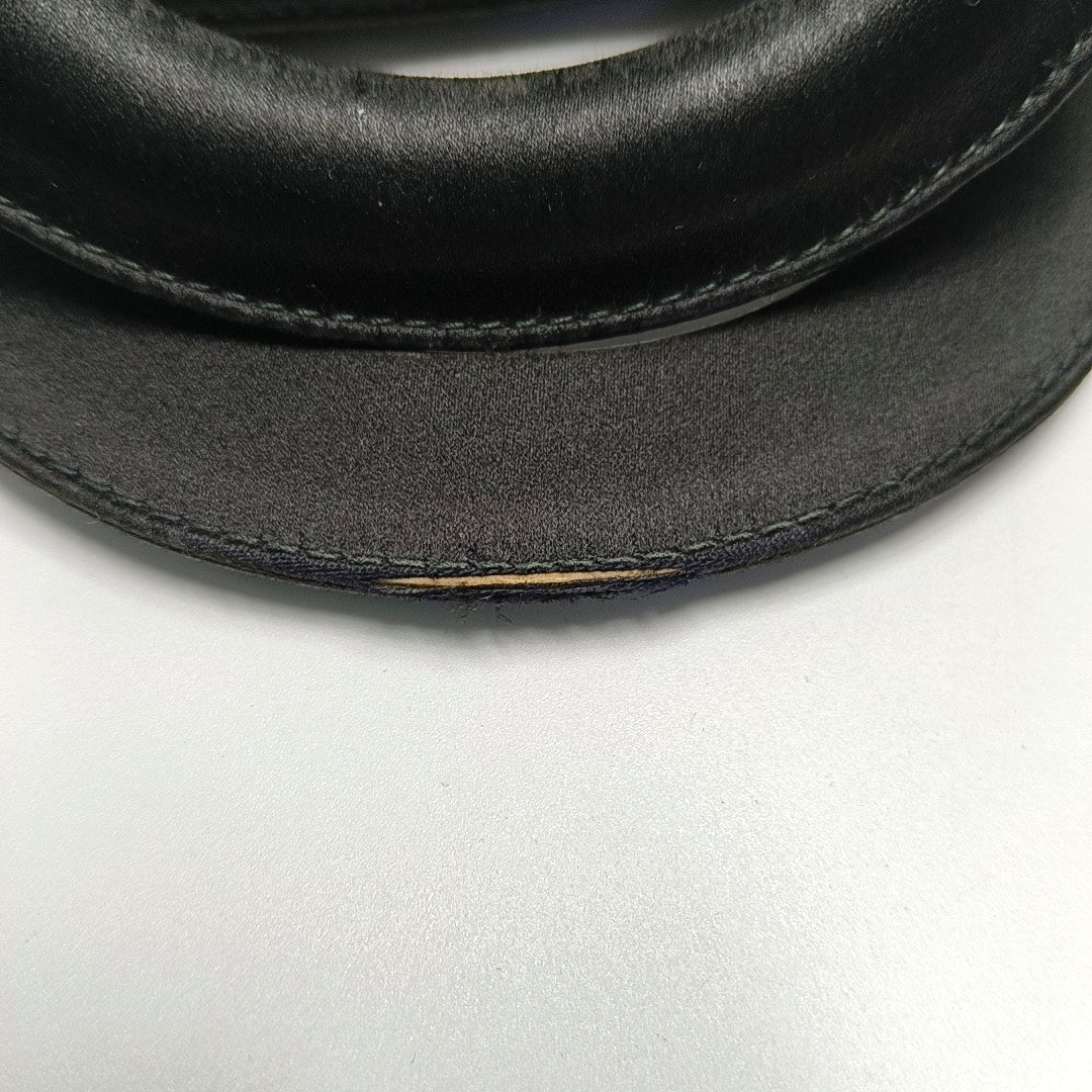 Authenticated pre-owned  Lady Dior Mini Silk Satin Black - Tote Bag at Looply