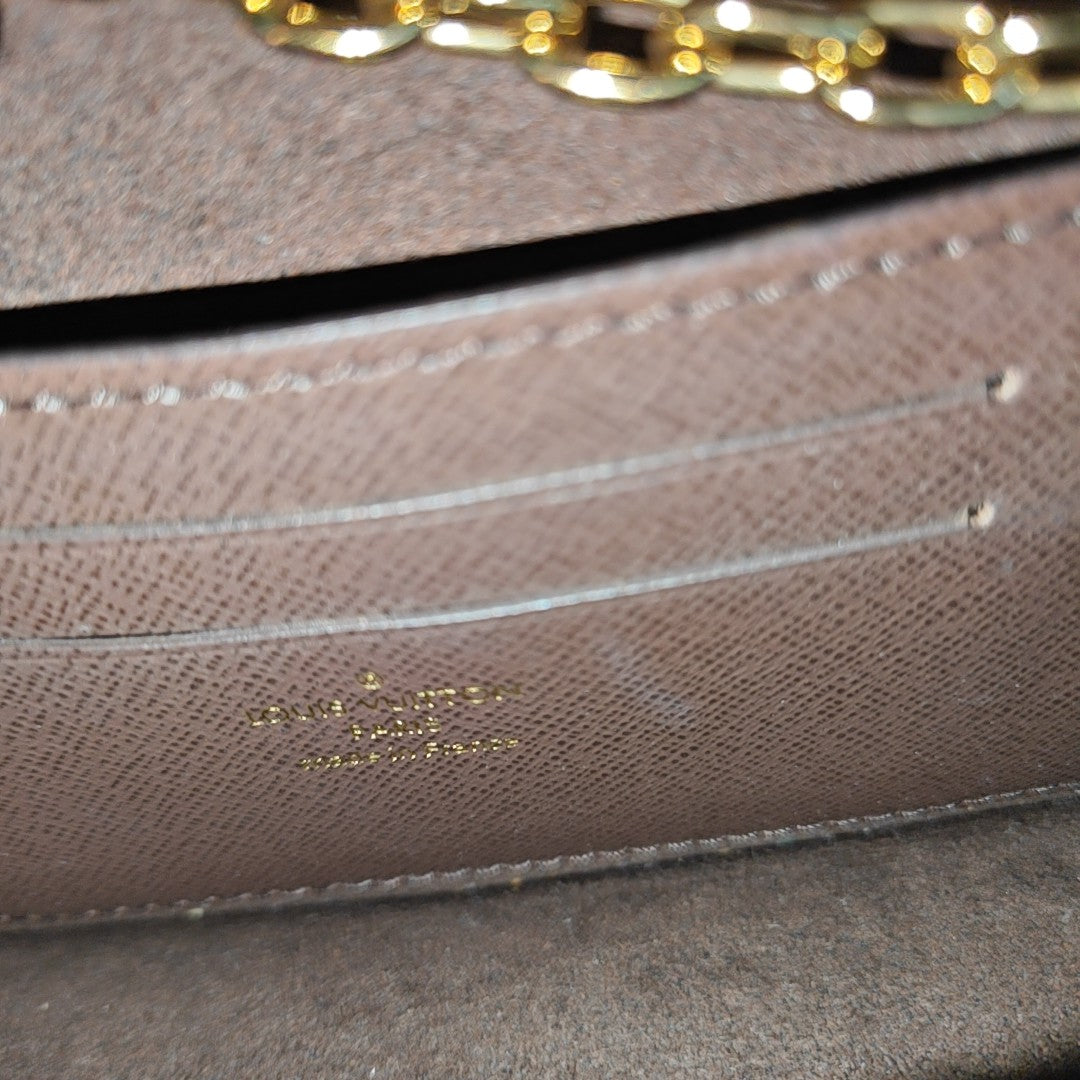 Lily Monogram Coated Canvas Brown