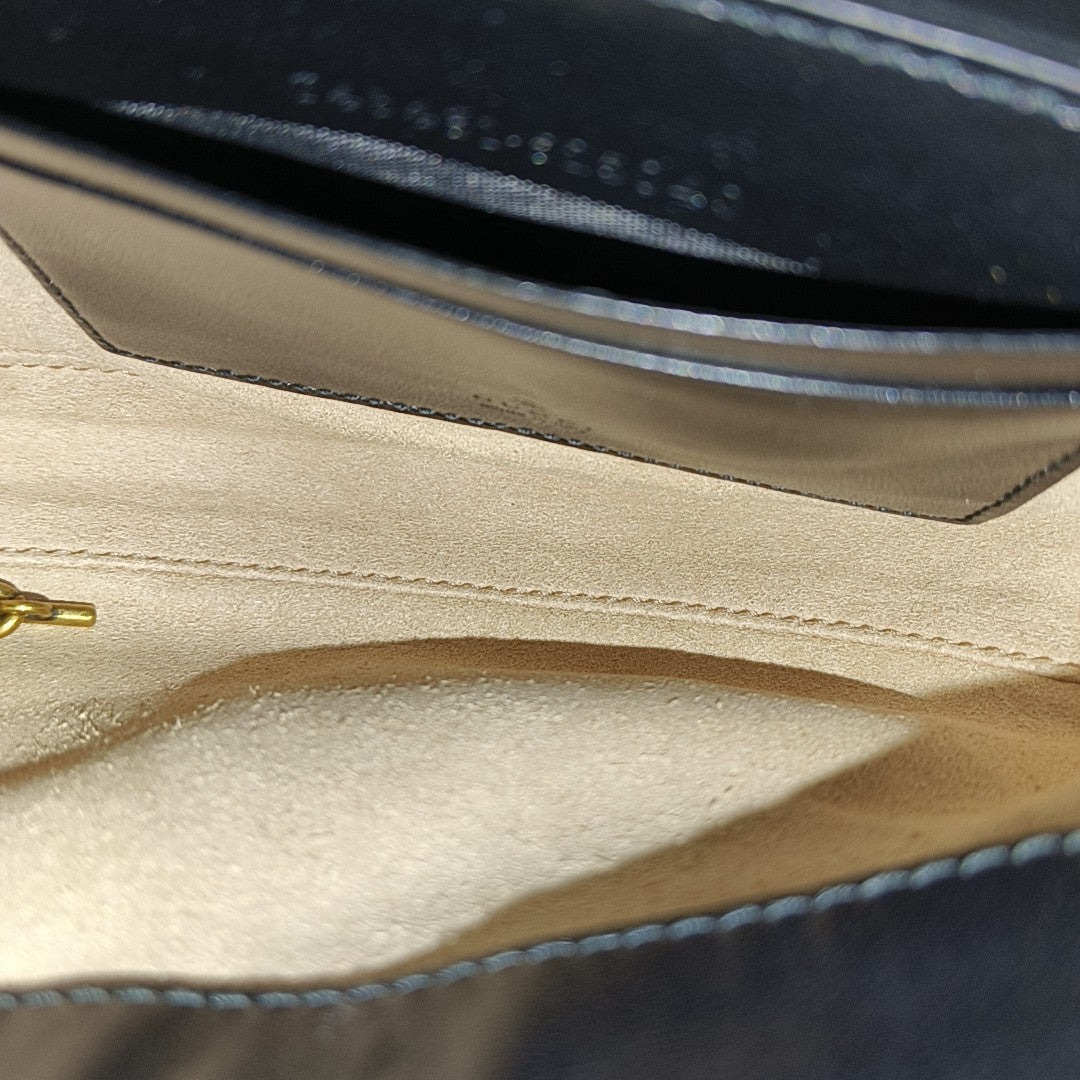 GG Marmont Mini Quilted Calfskin Black