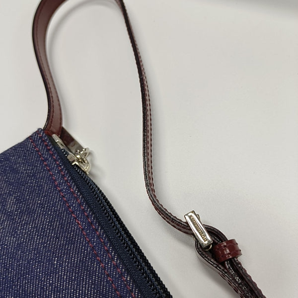 Denim Top Handle Bag Blue