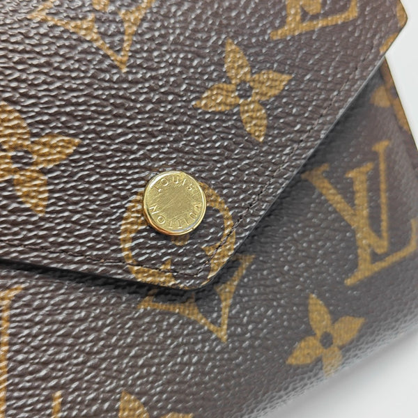 VICTORINE Monogram Coated Canvas Brown Wallet