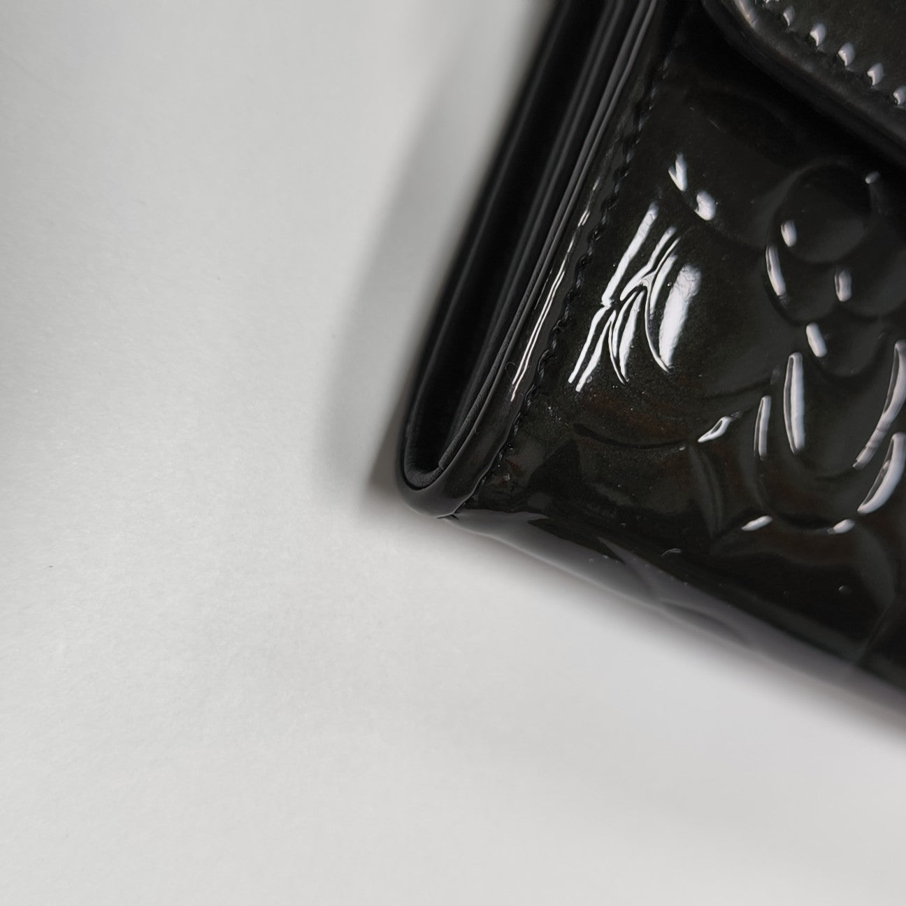 Patent Leather Shoulder Bag Green