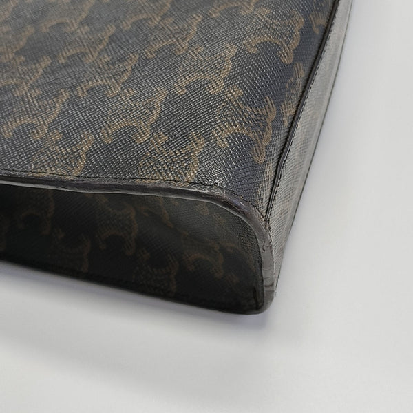 CABAS CELINE Small Coated Canvas Brown