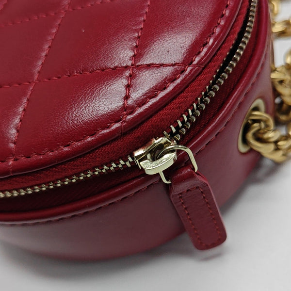 22K Quilted Lambskin Red