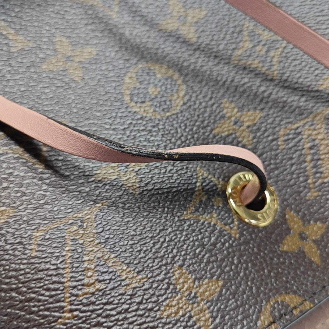 NÉONOÉ MM Monogram Coated Canvas Brown