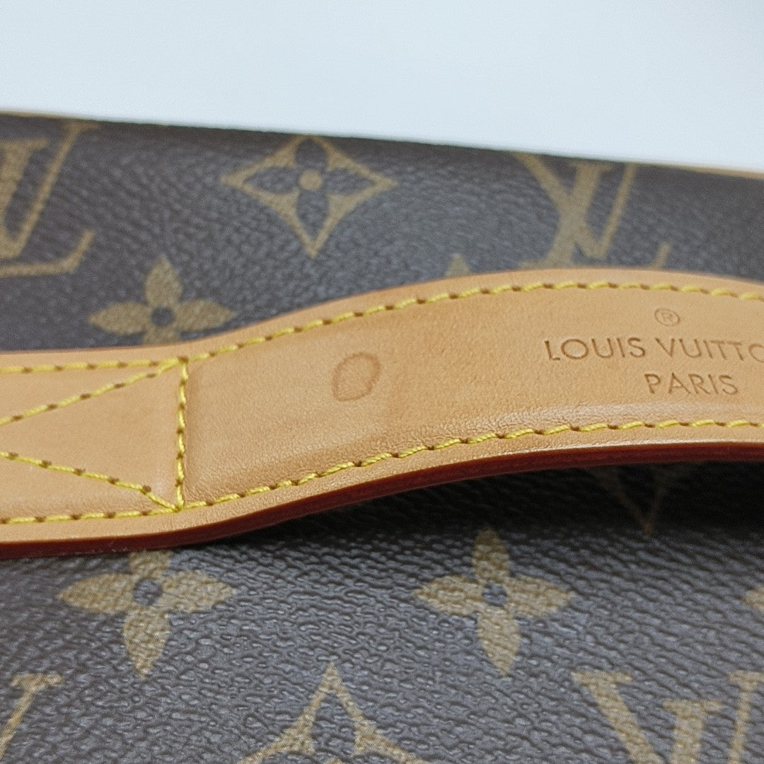 Monogram Coated Canvas Top Handle Bag Brown