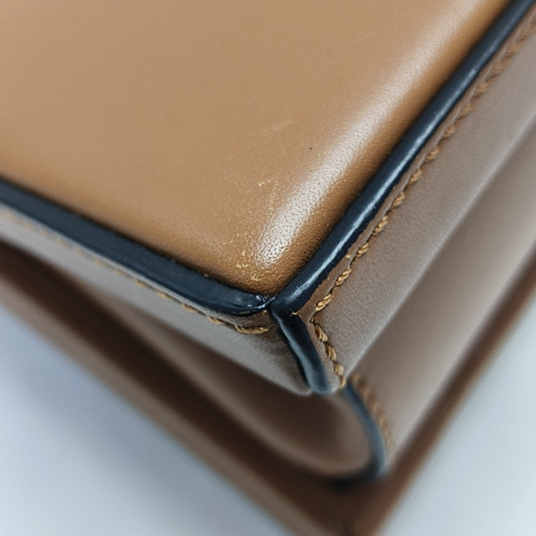 Postal Small Calfskin Brown