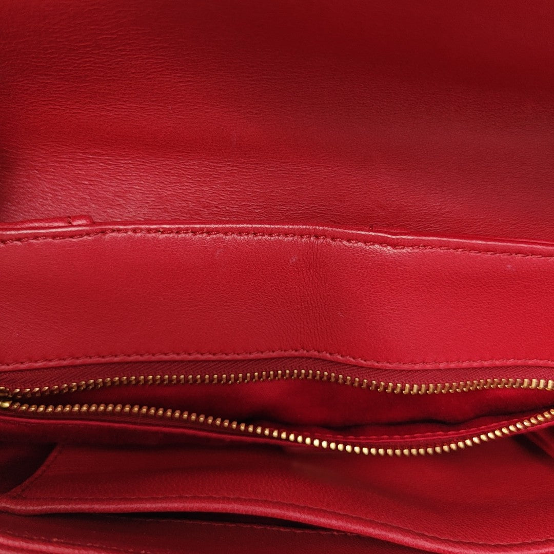 Miu Confidential Quilted Lambskin Red