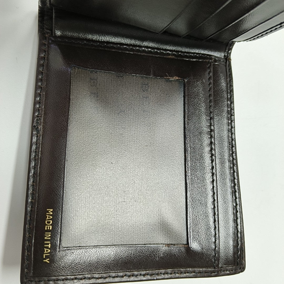 Coated Canvas Wallet Beige