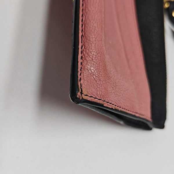 Leather Card Holder Pink