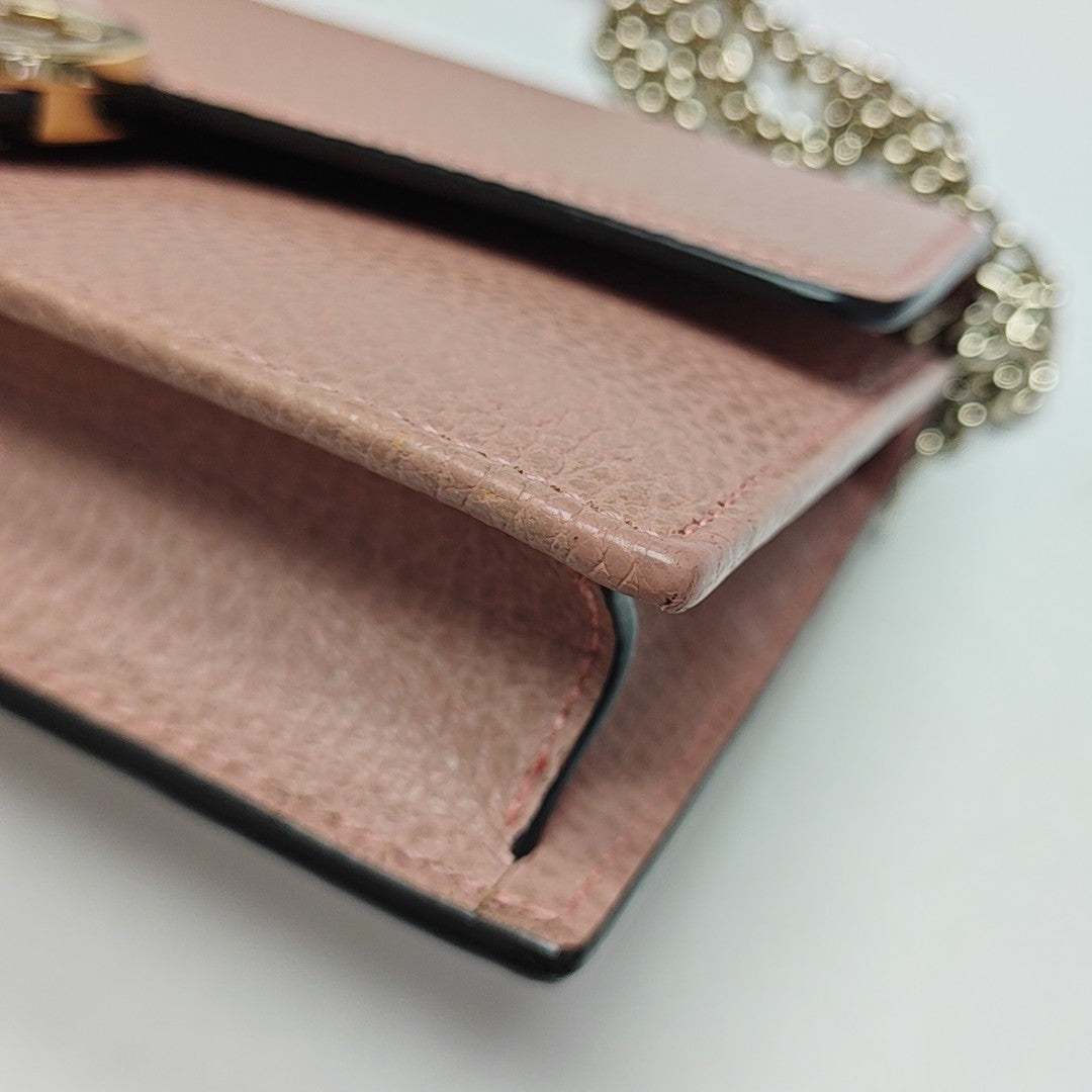 Interlocking G Small Calfskin Pink