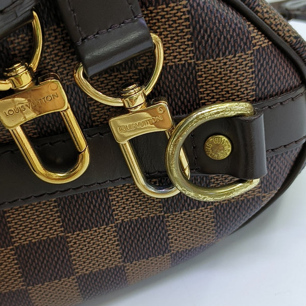 SPEEDY 25 Damier Ebene Coated Canvas Brown