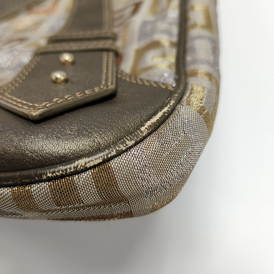 Fabric Top Handle Bag Multicolor
