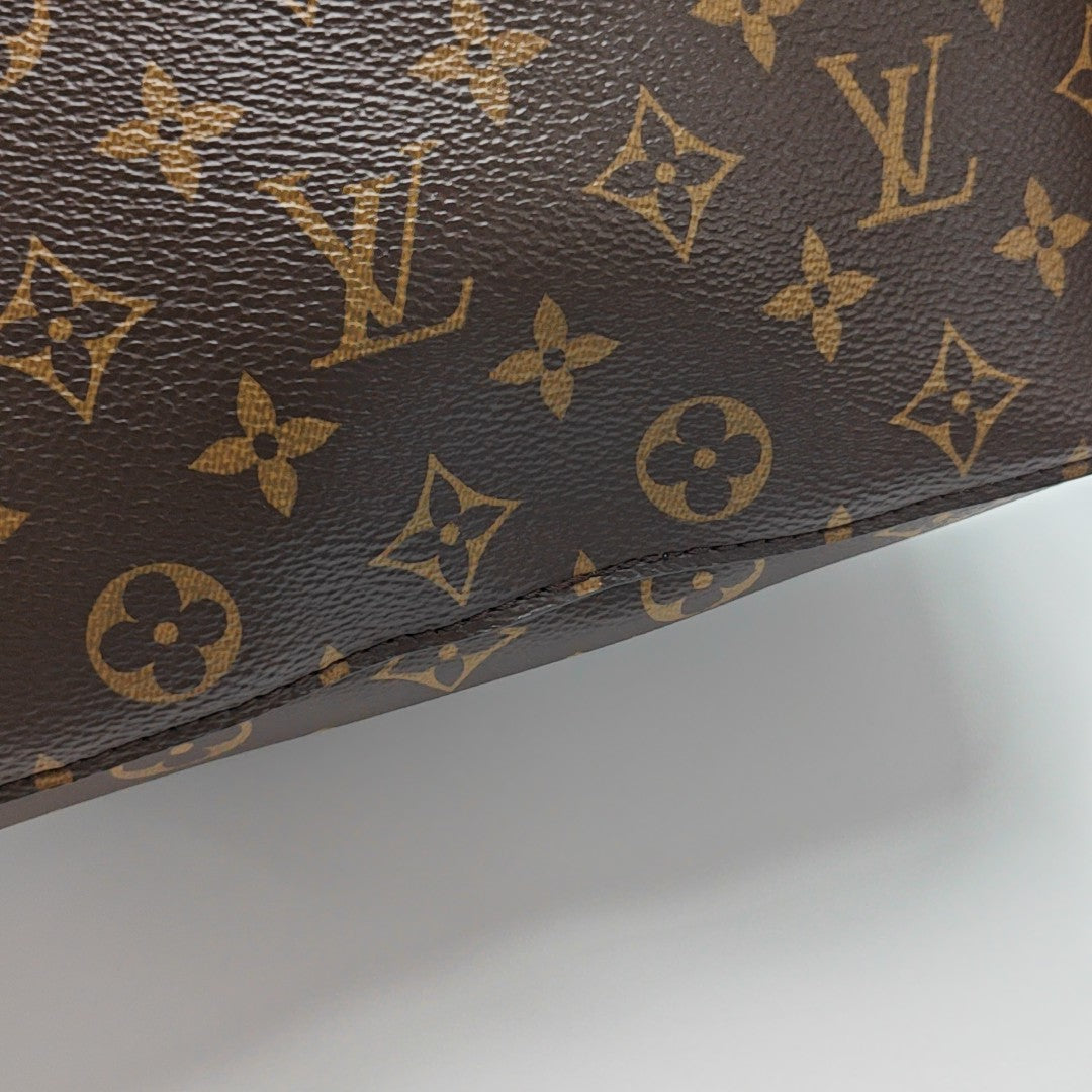 NÉONOÉ MM Monogram Coated Canvas Brown