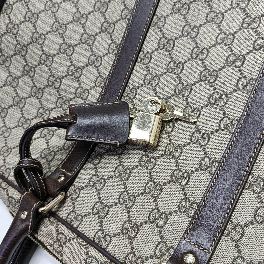 Duffle Monogram Coated Canvas Beige
