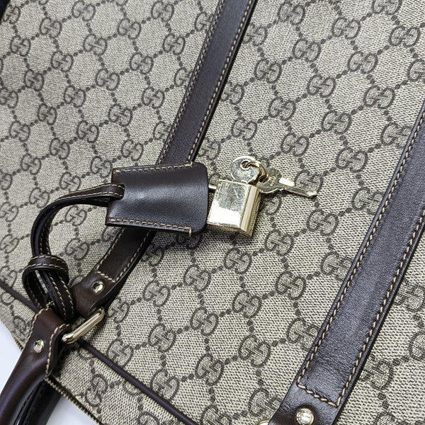 Duffle Monogram Coated Canvas Beige
