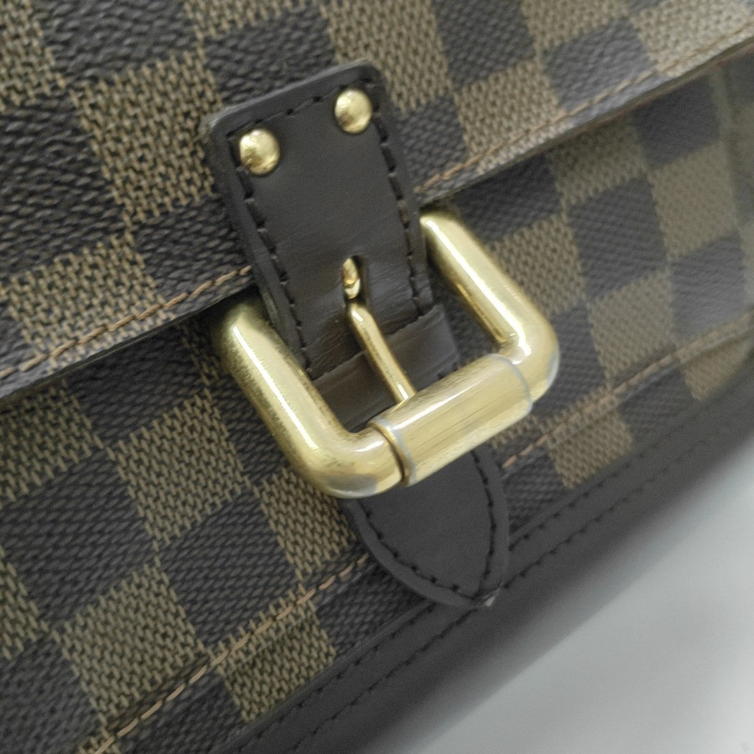 KNIGHTSBRIDGE Damier Ebene Coated Canvas Brown