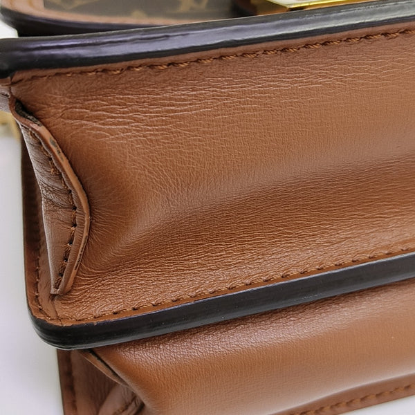 DAUPHINE Mini Monogram Coated Canvas Brown