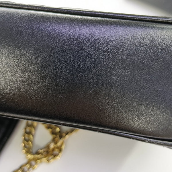 Quilted Calfskin Shoulder Bag Black