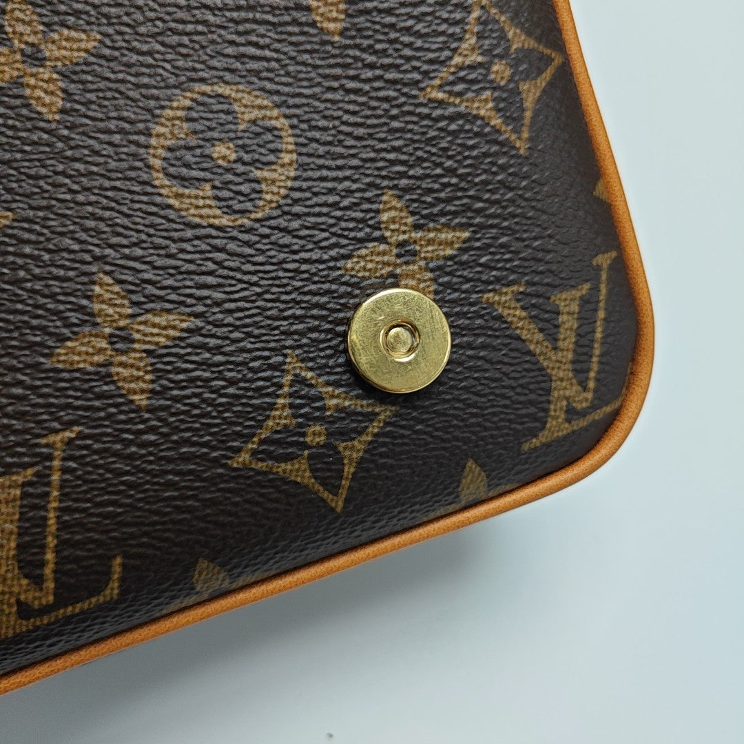 SATCHEL Mini Monogram Coated Canvas Brown