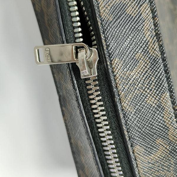 Authenticated pre-owned  TRIOMPHE CANVAS Small Coated Canvas Brown - Shoulder Bag at Looply