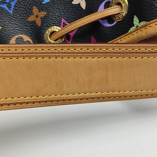 LV × TM NÉONOÉ MM Monogram Coated Canvas Black