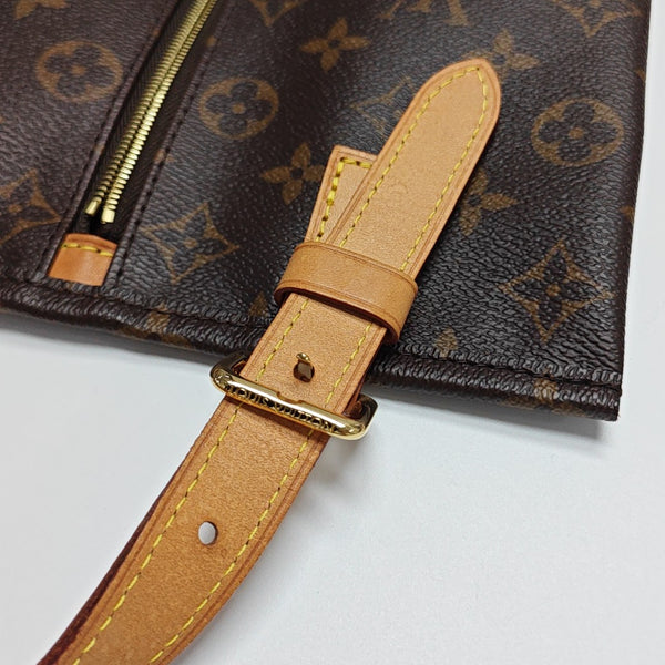 Monogram Coated Canvas Top Handle Bag Brown
