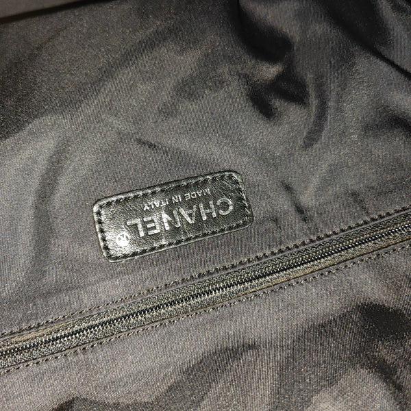 PARIS BIARRITZ Large Quilted Coated Canvas Black