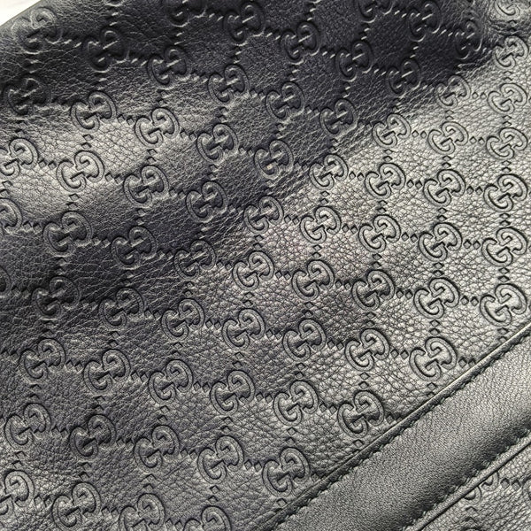 Ligne Shima Monogram Calfskin Black
