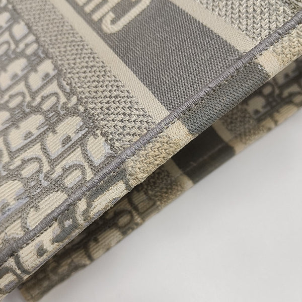 Book Tote Medium Oblique Canvas Gray