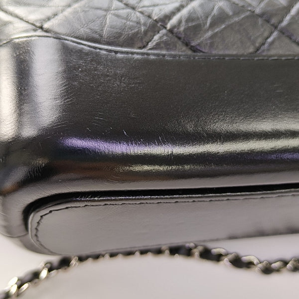 GABRIELLE Small Quilted Vintage Calf Black