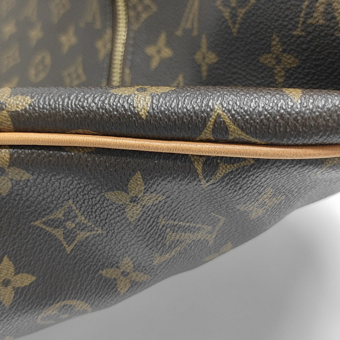 Monogram Coated Canvas Tote Bag Brown