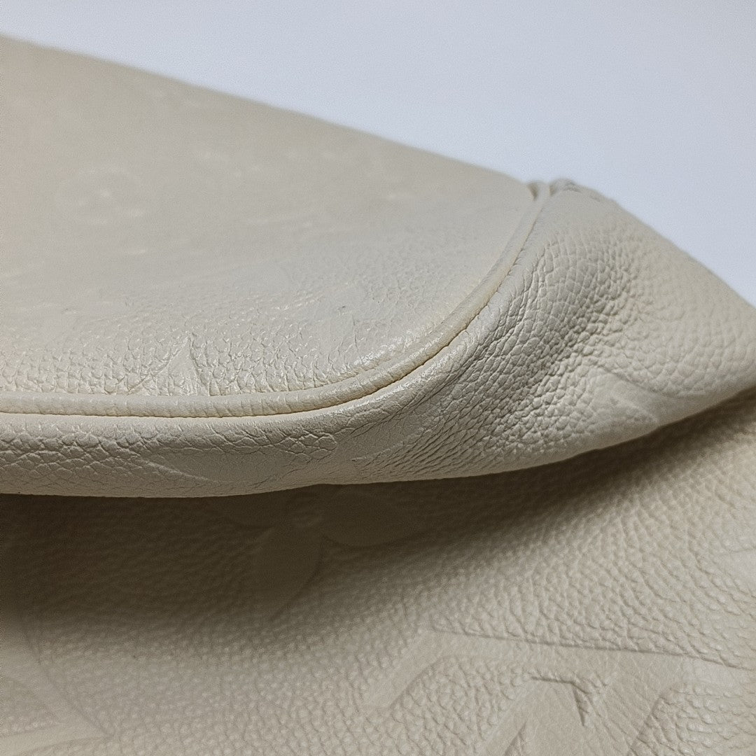 NEVERFULL MM Monogram Calfskin White