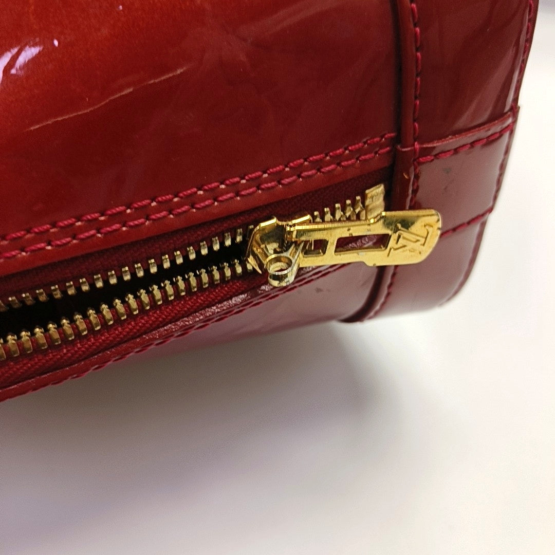 ALMA BB Monogram Patent Leather Red