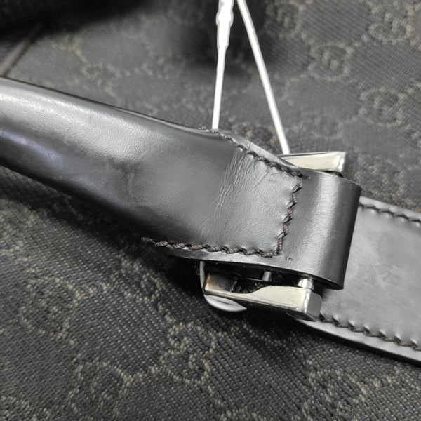 Monogram Canvas Shoulder Bag Black