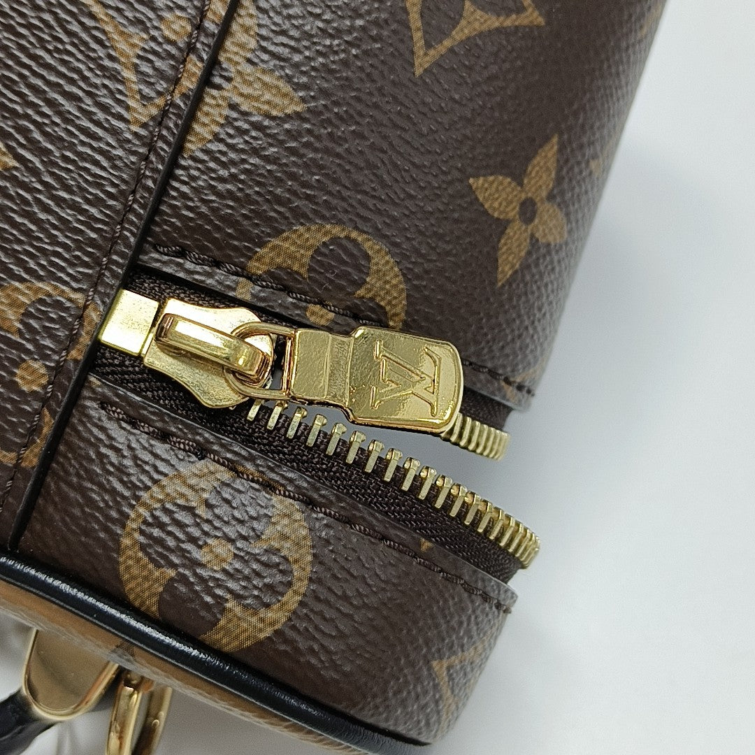 Vanity Chain Pouch Monogram Coated Canvas Brown