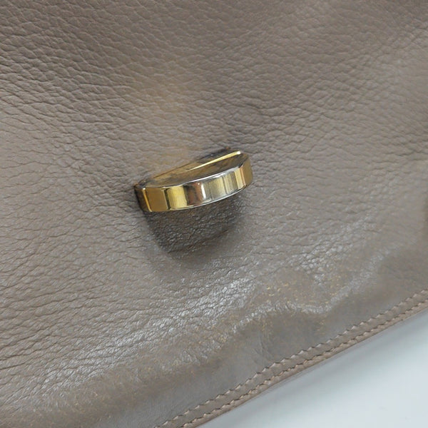 Calfskin Shoulder Bag Gray