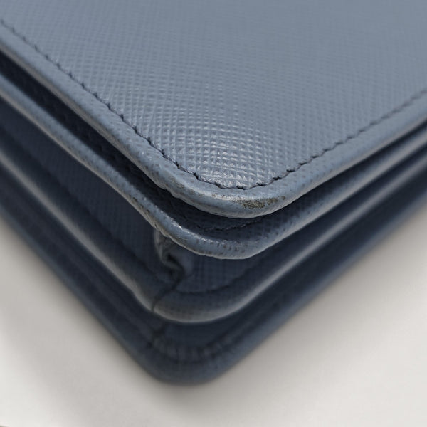 Calfskin Shoulder Bag Blue