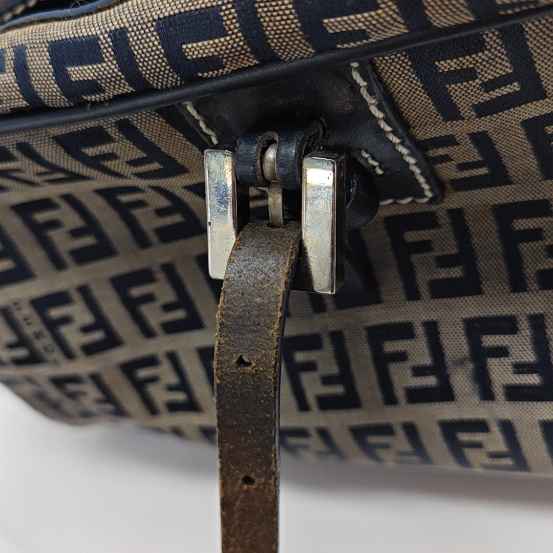 Canvas Top Handle Bag Blue
