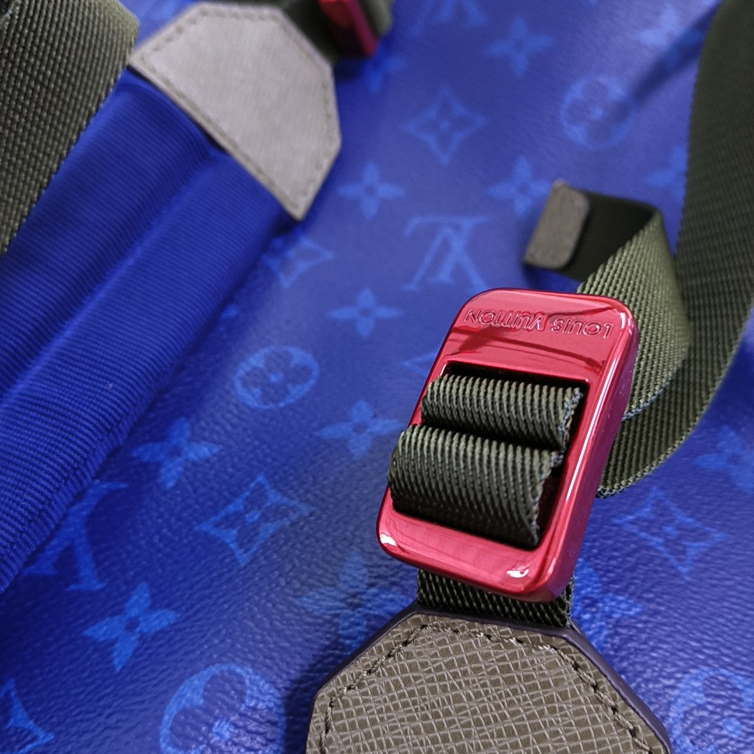 GM Monogram Coated Canvas Blue