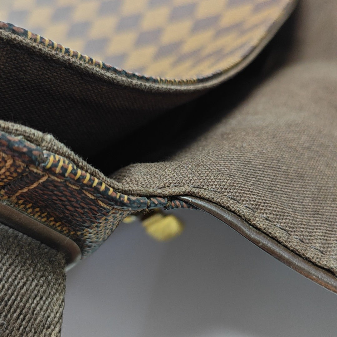 BROOKLYN Damier Ebene Coated Canvas Brown