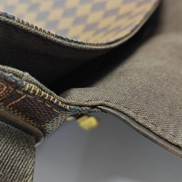 BROOKLYN Damier Ebene Coated Canvas Brown