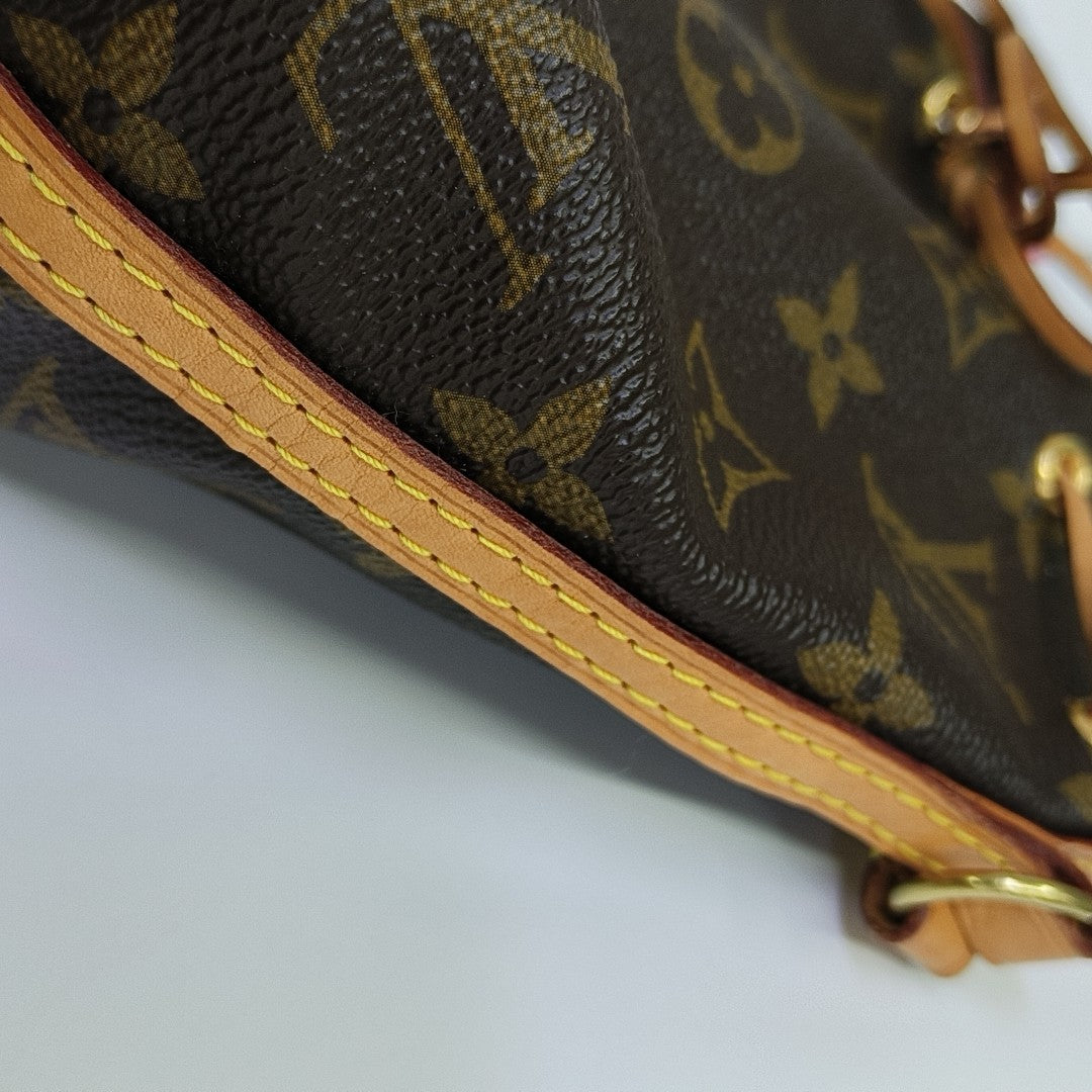 NÉONOÉ Nano Monogram Coated Canvas Brown