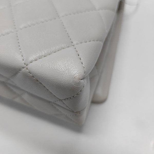 Quilted Lambskin White